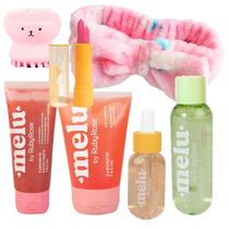 Kit Skincare Hidratante Pêssego Melu by Ruby Rose Cuidado Facial Sabonete Tônico Sérum Kit Skincare Hidratante Pêssego Melu by Ruby Rose Cuidado Facial Sabonete Tônico Sérum
