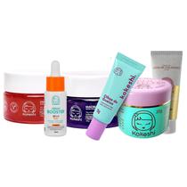Kit Skincare Kokeshi Cosméticos Completo 6 Itens Hidratação e Tratamento Facial Kit Skincare Kokeshi Cosméticos Completo 6 Itens Hidratação e Tratamento Facial