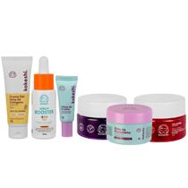 Kit Skincare Kokeshi Cosméticos Completo 6 Itens Hidratação e Tratamento Facial Kit Skincare Kokeshi Cosméticos Completo 6 Itens Hidratação e Tratamento Facial
