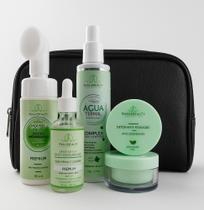 Kit Skincare Limpeza De Pele Oleosa Phallebeauty + necessaire