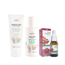 Kit Skincare Limpeza Facial e Hidratação WNF Anti-idade - VEGANA
