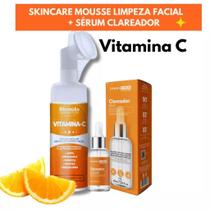Kit Skincare Mousse Limpeza Facial Vitamina C Rhenuks 150ml Sérum Clareador Dermachem 30ml Kit Skincare Mousse Limpeza Facial Vitamina C Rhenuks 150ml Sérum Clareador Dermachem 30ml