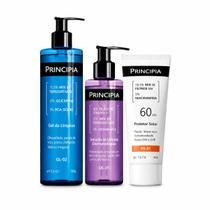 Kit Skincare Principia: Gel de Limpeza GL-02 + Óleo de Limpeza OL-01 + Protetor Solar FPS 60 Kit Skincare Principia: Gel de Limpeza GL-02 + Óleo de Limpeza OL-01 + Protetor Solar FPS 60