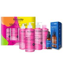 Kit Skincare Rosa Mosqueta Ultra Hidratante Rhenuks, Sérum Peptideos Anti Sinais e Rugas, 5 ITENS Kit Skincare Rosa Mosqueta Ultra Hidratante Rhenuks, Sérum Peptideos Anti Sinais e Rugas, 5 ITENS