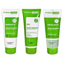 Kit Skincare Rosto Ácido Salicílico Dermachem Com 3 Itens