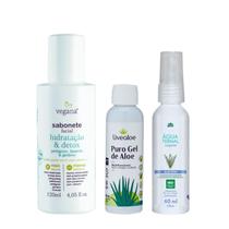 Kit Skincare Sabonete Detox, Água Termal e Gel de Aloe Vera
