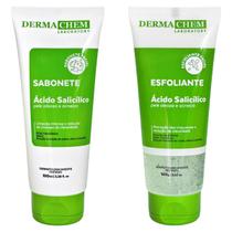 Kit Skincare Sabonete Esfoliante Ácido Salicílico Dermachem