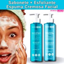 Kit Skincare Sabonete Facial + Esfoliante Espuma Cremosa com Aloe Vera Pró-Vitamina B5 Dermachem