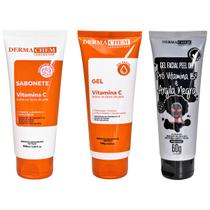 Kit Skincare Sabonete Gel E Peel Off Facial Argila Dermachem