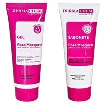 Kit Skincare Sabonete Gel Rosa Mosqueta Pele Seca Dermachem Kit Skincare Sabonete Gel Rosa Mosqueta Pele Seca Dermachem