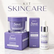 Kit Skincare Sensi Creme Uniformizador + Serúm Clareador - Jequiti