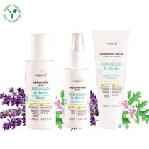 Kit Skincare Vegana Esfoliante, Sabonete, Tônico Facial Hidratação E Detox