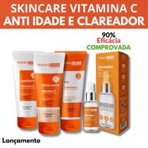 Kit Skincare Vitamina C Anti Idade Dermachem , Sérum Clareador Dermachem
