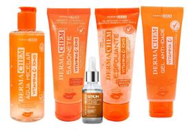 Kit Skincare Vitamina C Clareador E Anti-idade - Dermachem