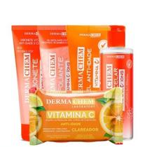 kit Skincare Vitamina C com Lenço Demaquilante Dermachem