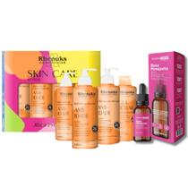 Kit Skincare Vitamina C Rhenuks, Sérum Rosa Mosqueta CLAREADOR Dermachem, 5 ITENS Kit Skincare Vitamina C Rhenuks, Sérum Rosa Mosqueta CLAREADOR Dermachem, 5 ITENS