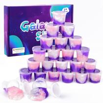 Kit Slime Dauwiaow Galaxy, pacote com 24 unidades, supermacio e elástico, 840 ml