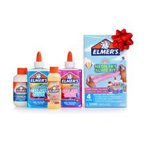 Kit Slime Elmer's Neon Sky com cola transparente e ativadores