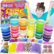 Kit Slime ESSENSON 34 copos para meninas e meninos de 6 anos ou mais com complementos