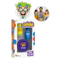 Kit Slime Gelelé Tie Dye com 2 Tintas Cientista Infantil