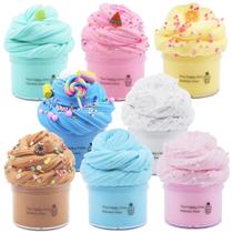 Kit Slime Hootoysforu Butter, pacote com 8 unidades, elástico e não pegajoso para crianças