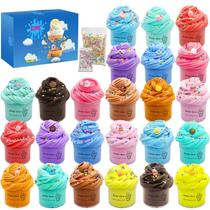 Kit Slime HPLTLKY Butter Slime Macaroon Colors, pacote com 24 Kit Slime HPLTLKY Butter Slime Macaroon Colors, pacote com 24