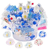 Kit Slime LAWOHO Polar Bear 300 ml com argila e suplementos de 8 a 12 anos