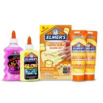 Kit Slime Manteiga de Elmer com cola e glitter que brilha no escuro