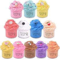 Kit Slime, manteiga DUJUANHUA, pacote com 12 unidades, perfumada, macia e não pegajosa Kit Slime, manteiga DUJUANHUA, pacote com 12 unidades, perfumada, macia e não pegajosa