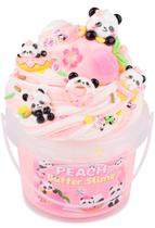 Kit Slime MermaidSlime Manteiga de pêssego rosa com suplementos de panda 300 ml