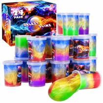 Kit Slime Mivriu Galaxy, pacote com 24 unidades, cor unicórnio, para crianças de 5 a 12 anos Kit Slime Mivriu Galaxy, pacote com 24 unidades, cor unicórnio, para crianças de 5 a 12 anos