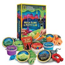 Kit Slime National Geographic Mega com 4 Slime e 4 Putty