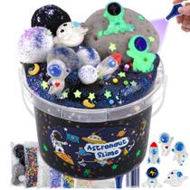 Kit Slime Okaybee Astronaut Galaxy com Clay Glow in Dark