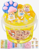 Kit Slime Okaybee Corgi Yellow com 9 suplementos de 300 ml ou mais de 8 anos