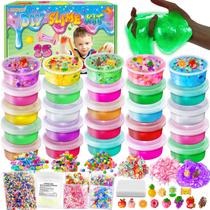 Kit Slime YOPINSAND de 25 xícaras DIY para meninas com suplementos de 3 a 12 anos