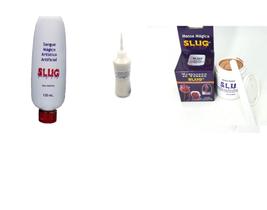 Kit slug Massa 200 gr + sangue artificial 120 ml + látex 100 ml