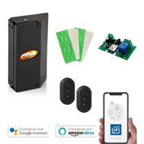 Kit Smart Acesso: Interruptor WiFi + Eletroímã P200 + 2 Controles + Kit Dupla Face
