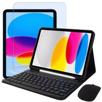 Kit Smart Case p/ iPad 10,9 Polegadas c/ Teclado Mouse + Película