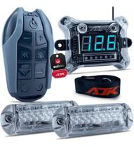 Kit Smart Control Ajk-Voltimetro+Strobo+Controle Longa Distância