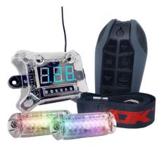 Kit Smart Control Strobo Ajk Voltímetro + Controle Longa Distância - AJK Sound