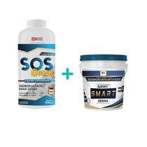 Kit Smart Resina Multiuso 900ml + Sos Gesso Hidrofugante 1l Kit Smart Resina Multiuso 900ml + Sos Gesso Hidrofugante 1l