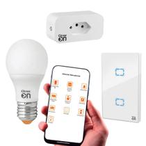 Kit Smart Wifi Tomada Lampada E Interruptor Casa Inteligente Ppa On