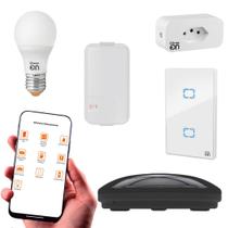 Kit Smart Wifi Tomada Lampada Interruptor 4X2 Portão Automatico Tv E Ar Ppa On