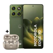 Kit Smartphone Motorola Edge 70 5G 512GB e Fone Bluetooth Moto Buds Loop Champagne Swarovski