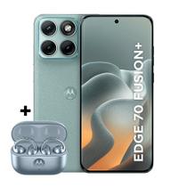 Kit Smartphone Motorola Edge 70 Fusion Plus 5G 256GB e Fone Bluetooth Moto Buds Loop Ice Melt Swarovski