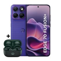Kit Smartphone Motorola Edge 70 Fusion Plus 5G 256GB e Fone Bluetooth Moto Buds Loop