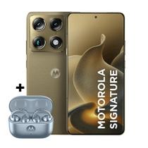 Kit Smartphone Motorola Signature 5G 512GB e Fone Bluetooth Moto Buds Loop Ice Melt Swarovski