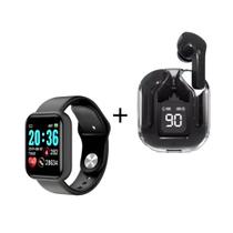 Kit Smartwatch D20 Pro e Fone Ultrapods Pro Bluetoorth Preto Kit Smartwatch D20 Pro e Fone Ultrapods Pro Bluetoorth Preto