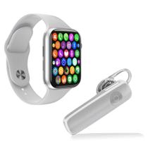 Kit Smartwatch e Fone de Ouvido Bluetooth W34s Tela 1.54 com Notificações e Chamadas Branco Kit Smartwatch e Fone de Ouvido Bluetooth W34s Tela 1.54 com Notificações e Chamadas Branco