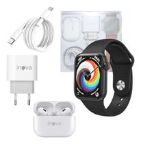 Kit Smartwatch Pulseira Lisa Fone + Fonte + Cabo Lightning WFFCC-12777